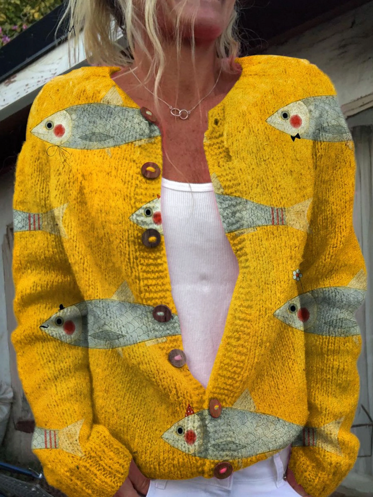 Anouk™ | Strickjacke mit Knöpfen
