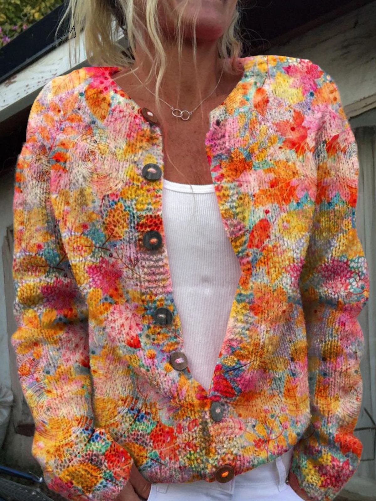 Helena™ | Strickjacke mit Knöpfen