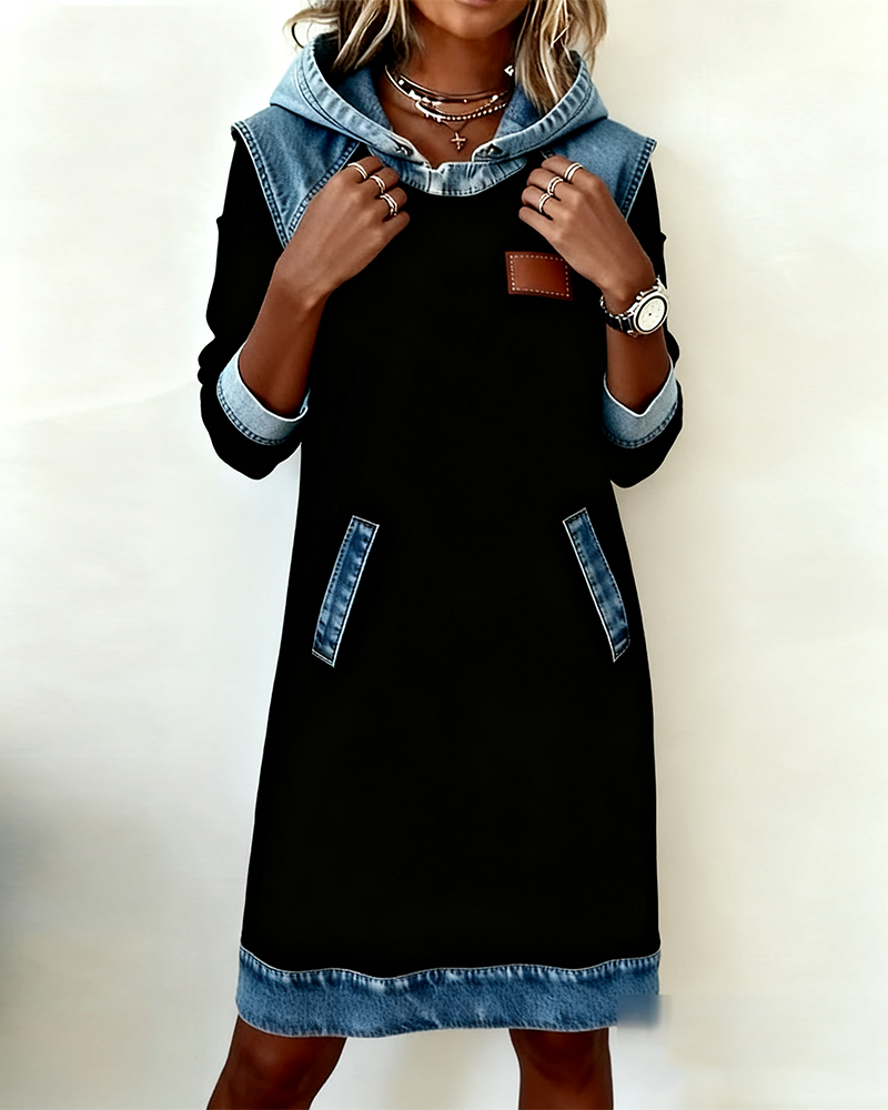 Livia™ | Jeanskleid mit Kapuze