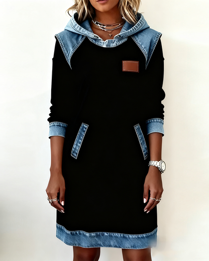 Livia™ | Jeanskleid mit Kapuze