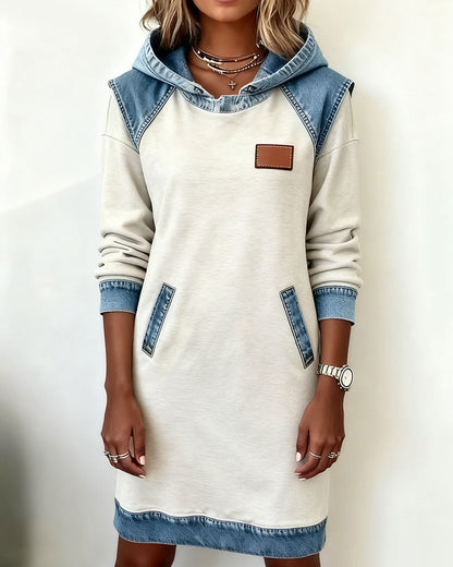 Livia™ | Jeanskleid mit Kapuze