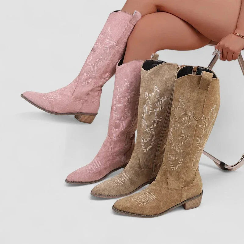 Klara™ | Ortopedyczne Kozaki w Stylu Western