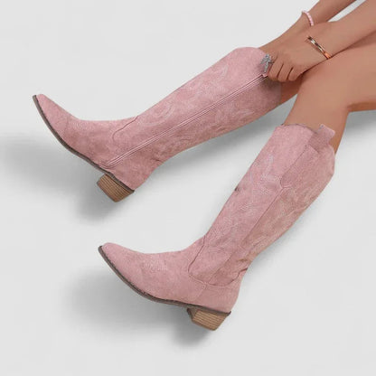 Klara™ | Ortopedyczne Kozaki w Stylu Western