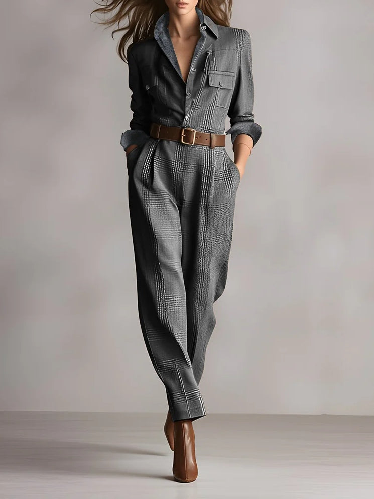 Mirabelle™ | Γυναικεία Ολόσωμη Φόρμα Tweed