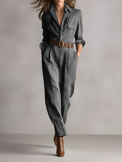 Mirabelle™ | Γυναικεία Ολόσωμη Φόρμα Tweed