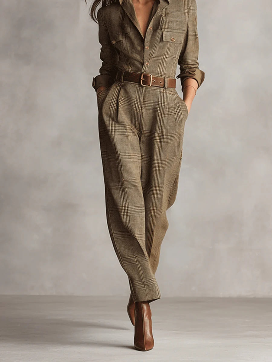 Mirabelle™ | Γυναικεία Ολόσωμη Φόρμα Tweed