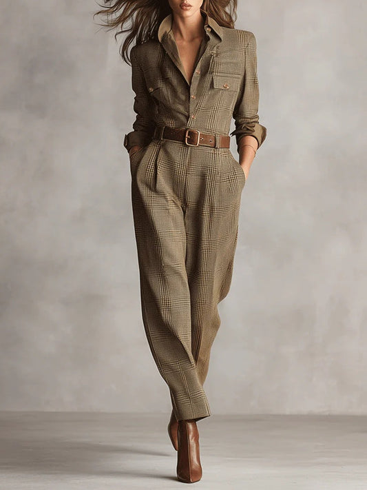 Mirabelle™ | Γυναικεία Ολόσωμη Φόρμα Tweed