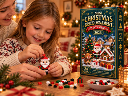 Bausteine-Adventskalender 2026 – 24 Mini-Weihnachtsfiguren