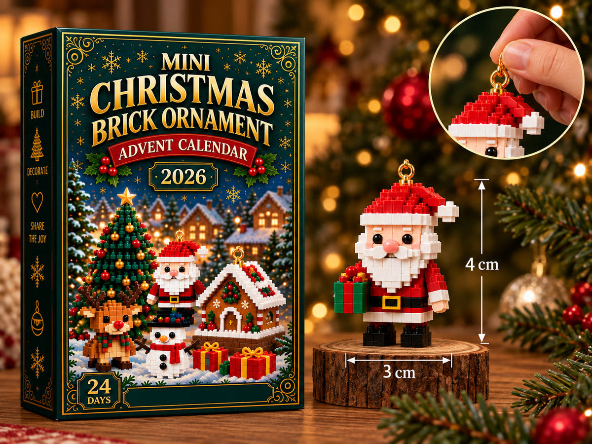 Bausteine-Adventskalender 2026 – 24 Mini-Weihnachtsfiguren