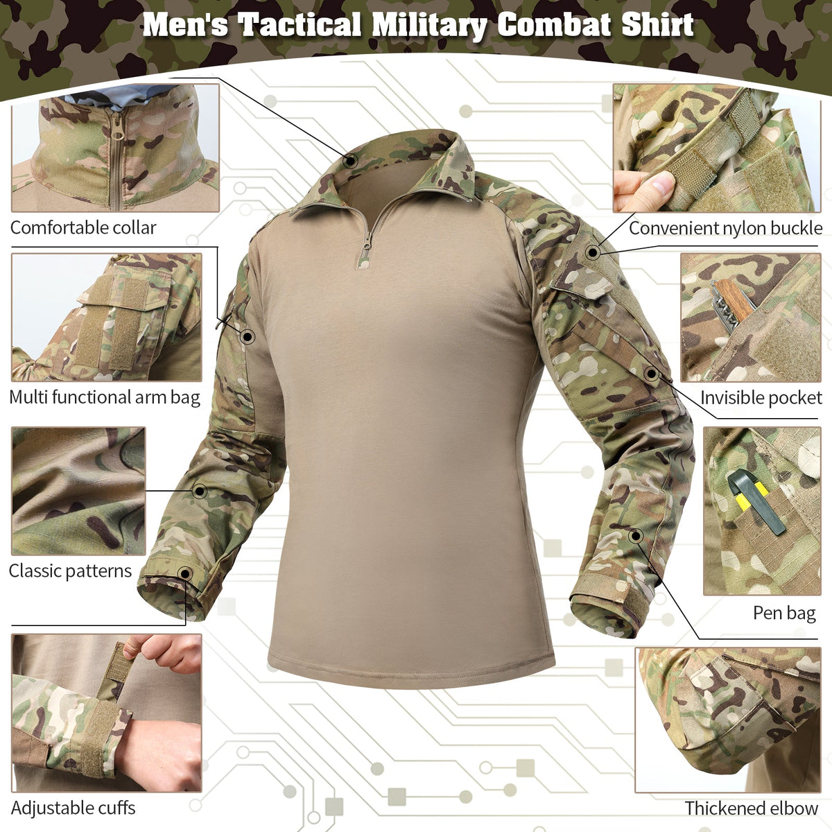 Igor™ | Taktisches G3 Combat-Shirt mit Taschen