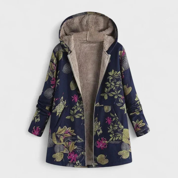 Klara™ | Warme Gesteppte Parka mit Blumenmuster