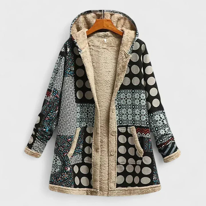 Klara™ | Warme Gesteppte Parka mit Blumenmuster