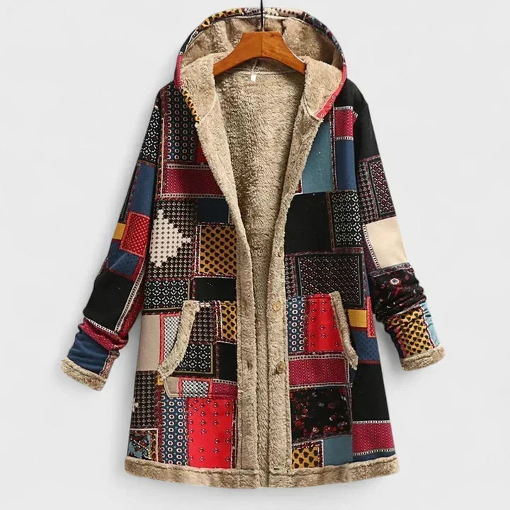 Klara™ | Warme Gesteppte Parka mit Blumenmuster
